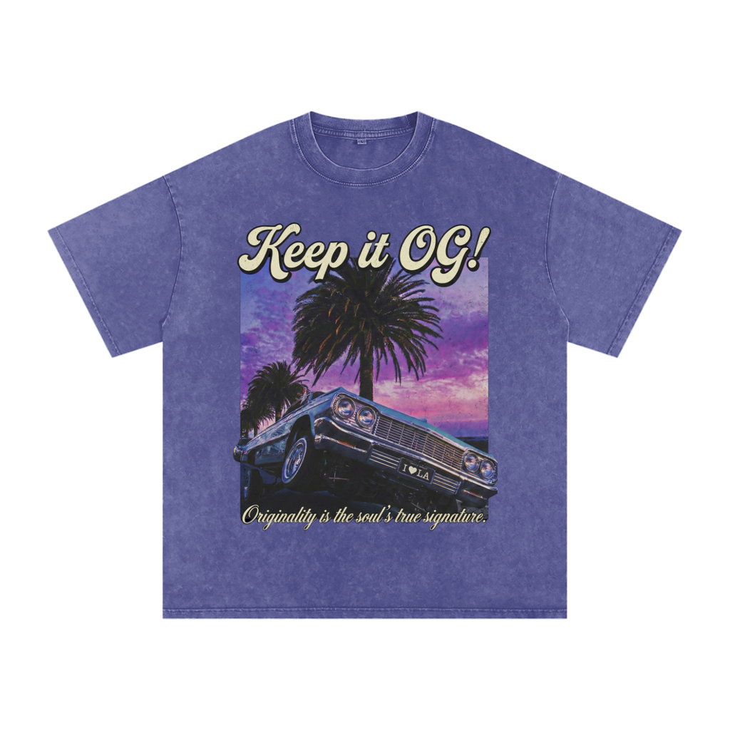 Keep It OG! Snow washed oversized cotton tee