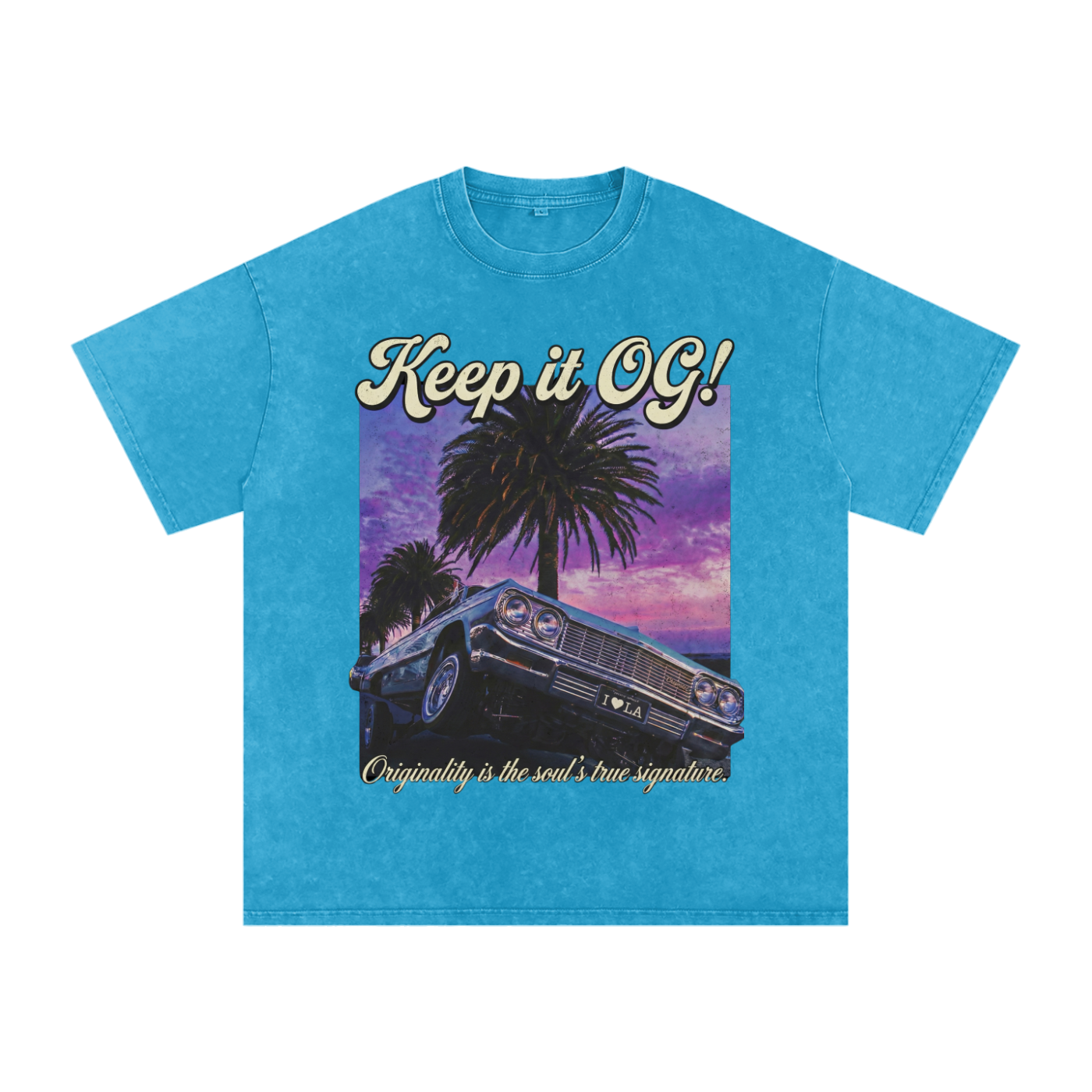 Keep It OG! Snow washed oversized cotton tee
