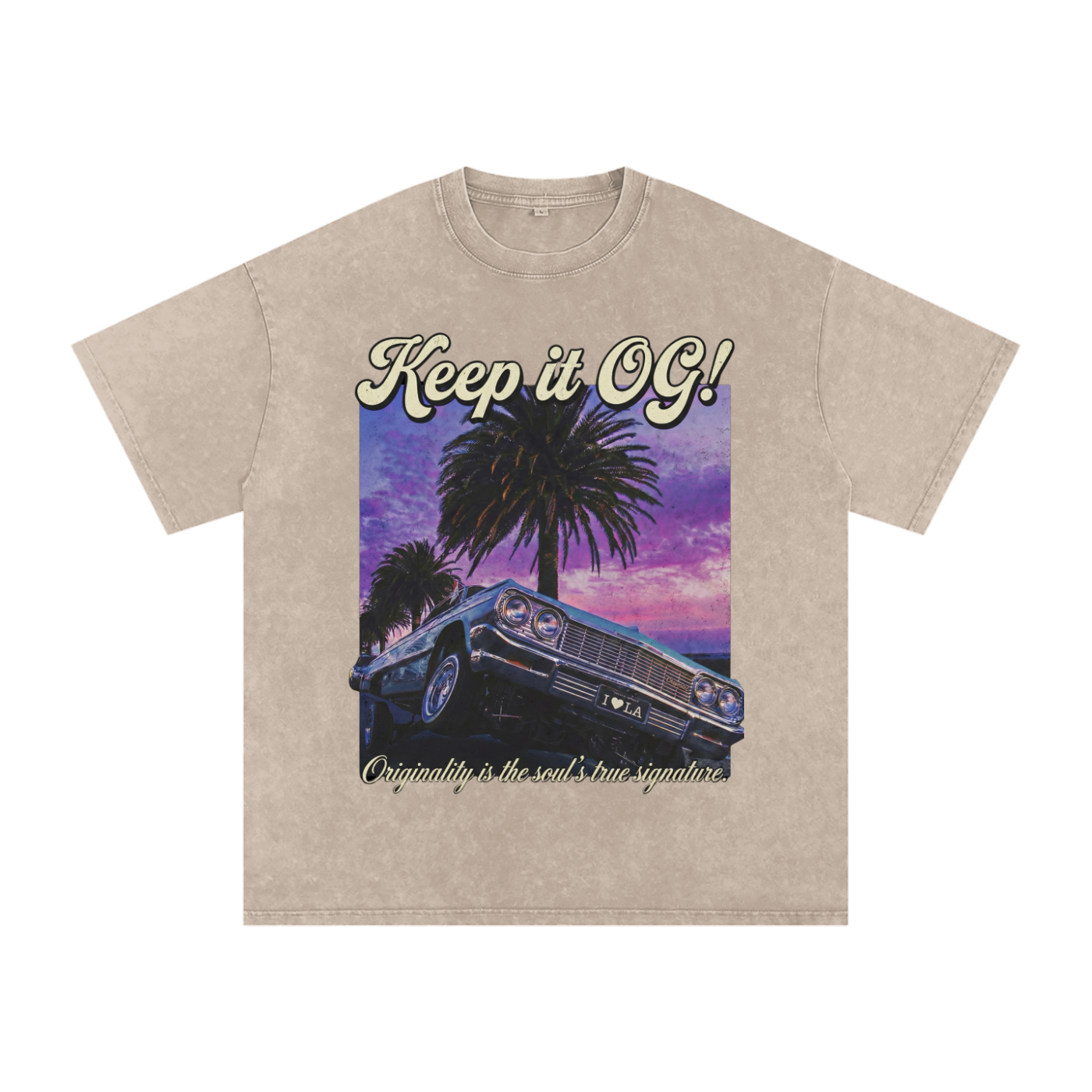 Keep It OG! Snow washed oversized cotton tee