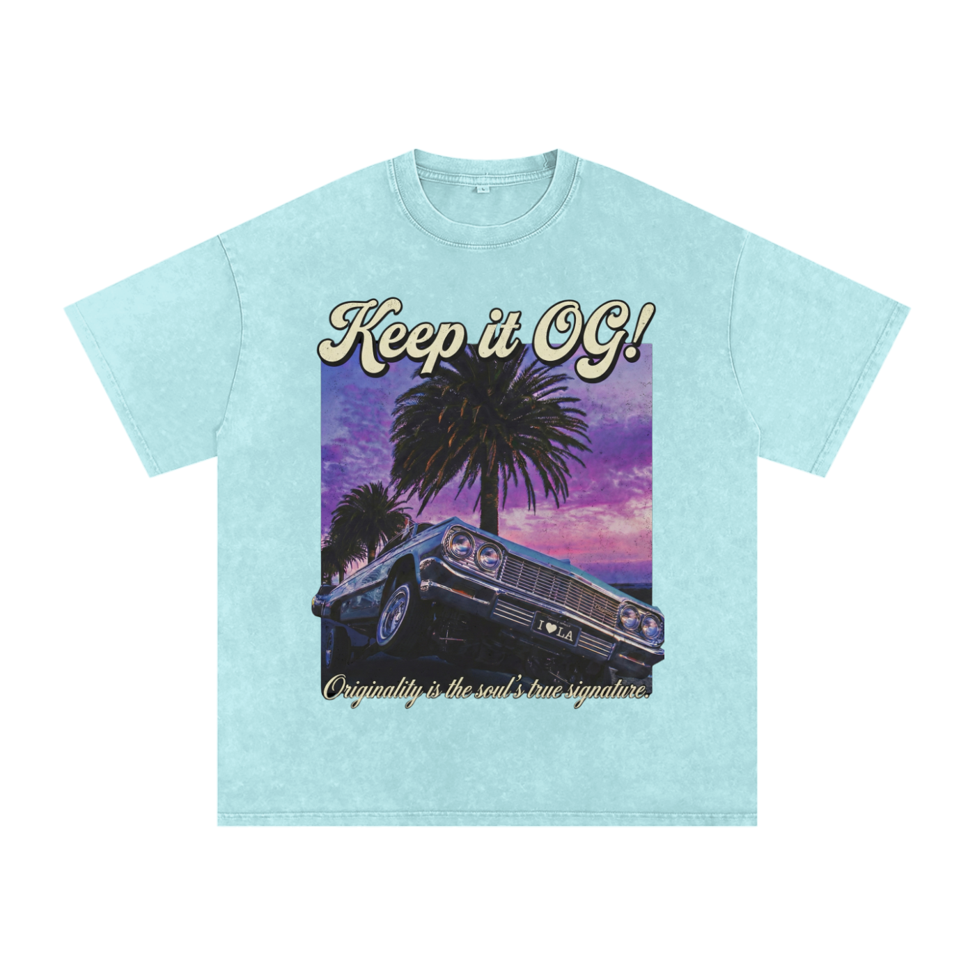 Keep It OG! Snow washed oversized cotton tee