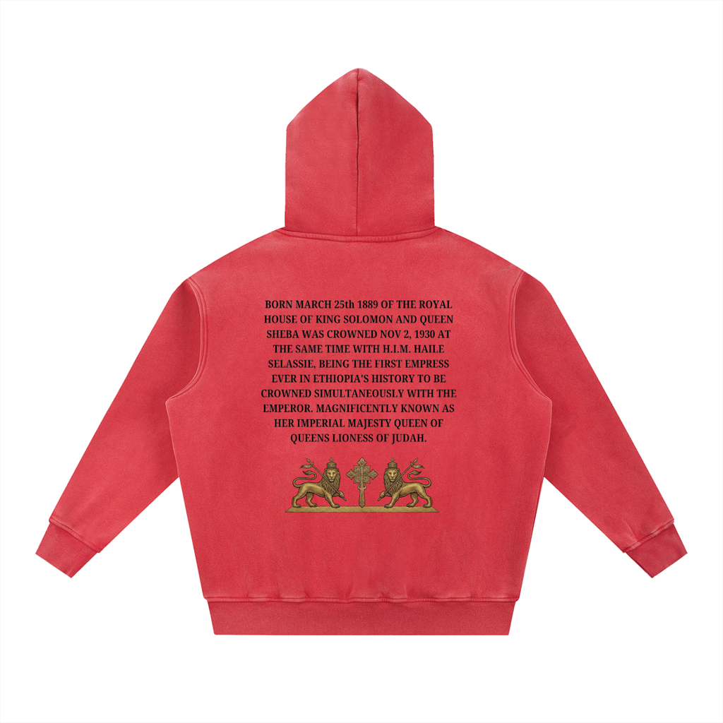 Snow Wash Fleece Oversize Hoodie