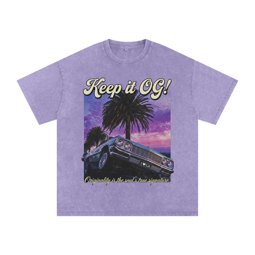 Keep It OG! Snow washed oversized cotton tee